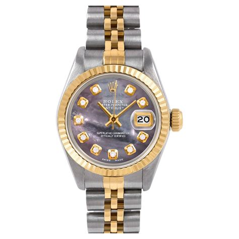 mens rolex black mother of pearl|rolex lady datejust 28 mm.